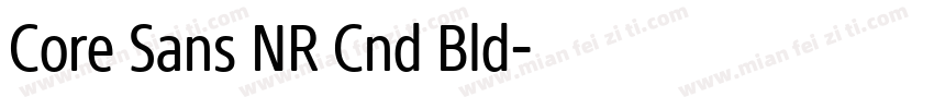 Core Sans NR Cnd Bld字体转换